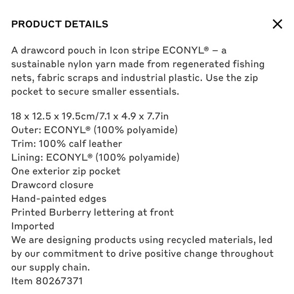 COPY - Burberry Draw-Cord Nylon bag - Picture 4 of 4